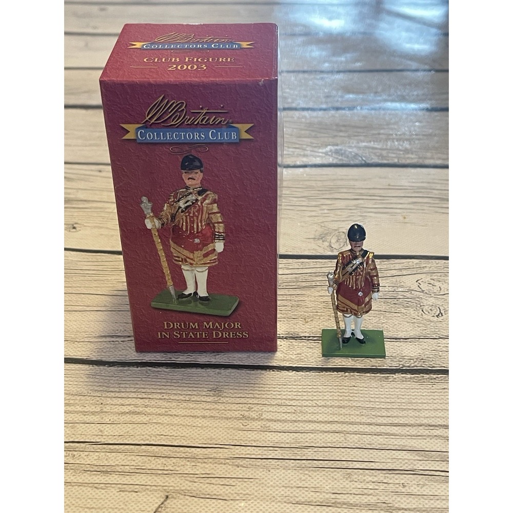 Britains Collectors Club - Drum Major In State Dress W Britain Club Figure 2003